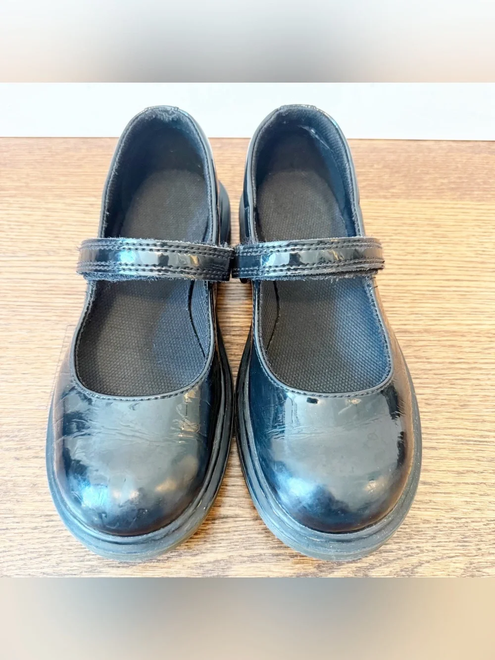Dr. Martens | Kids Maccy Patent Leather Mary Jane Shoes - Black Size 4